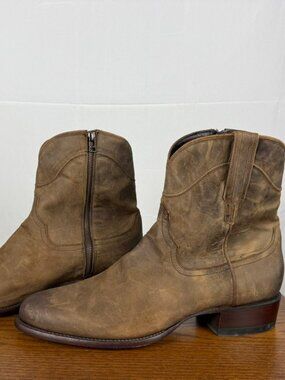 Tecovas Dean Boots Café Goat Brown Size [15 EE] – New w/ Burnishing